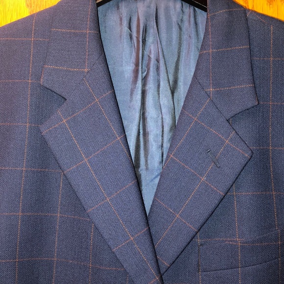 Valentino Uomo Men’s Navy Blue 3 Button Sport Coat